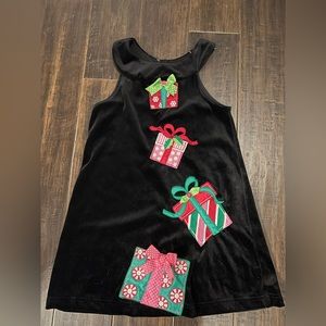 Holiday Present Black Velvet Jumper